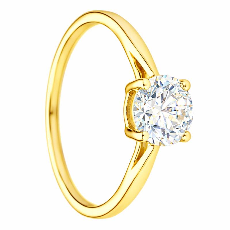 375/1000 or 750/1000 Yellow Gold Lab-Grown IGI-Certified 1.00ct Diamond Solitaire Ring - Alliantine