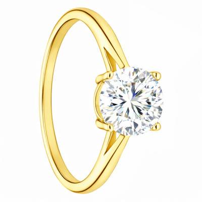 375/1000 or 750/1000 Yellow Gold IGI-Certified 1.50 ct Lab-Grown Diamond Solitaire Ring - Alliantine