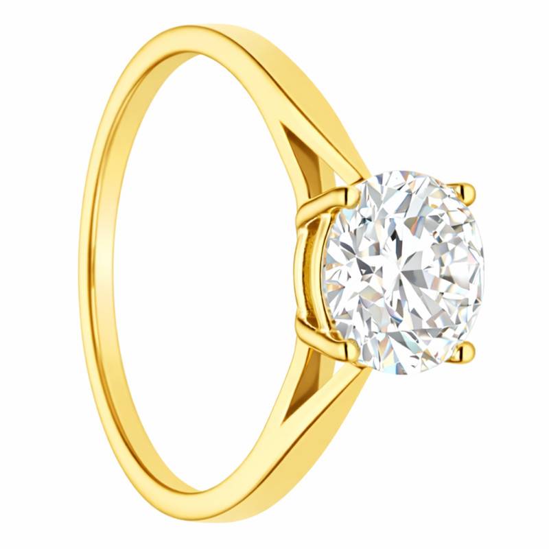 375/1000 or 750/1000 Yellow Gold IGI-Certified 2.00 ct Lab-Grown Diamond Solitaire Ring - Alliantine