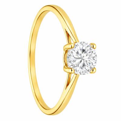 375 or 750/1000 Yellow Gold Lab-Grown 0.50ct Diamond Solitaire Ring - Alliantine