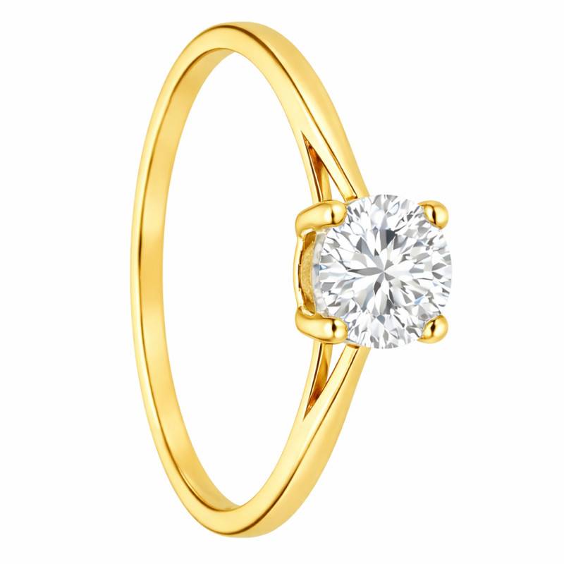 Bague Solitaire Diamant de Synthèse 0,50ct en Or Jaune 375 ou 750 - Alliantine