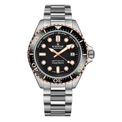 Neptunian Grande Réserve Date Automatic Watch 80801-3NRM-NIR - Edox