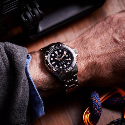 Montre Neptunian Grande Réserve Date Automatic 80801-3NRM-NIR - Edox