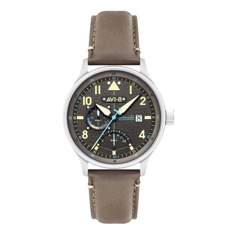 Montre Hawker Hurricane McKellar Dual Time Ash Grey AV-4101-09 - Avi-8