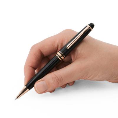 Stylo bille Meisterstück Classique Doré à l'Or Rose MB132488 - Montblanc