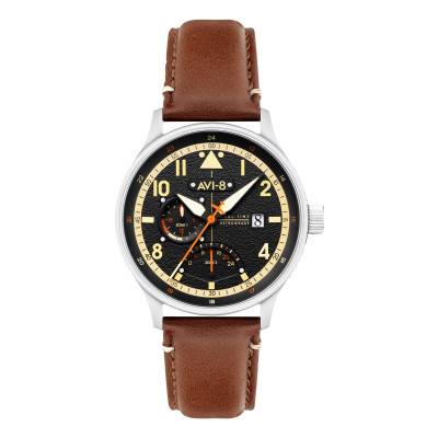 Montre Hawker Hurricane McKellar Dual Time Metropolis Black AV-4101-0B - Avi-8