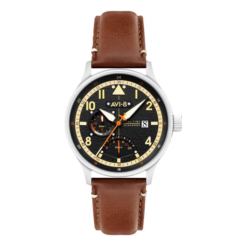 Montre Hawker Hurricane McKellar Dual Time Metropolis Black AV-4101-0B - Avi-8