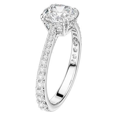 Rhodium-Plated Metal & Crystal Stilla Ring - 5717936 - Swarovski