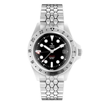Montre Superman Worldtime GMT Steel Scales Slim Edition YGMT21A39-AM2S - Yema