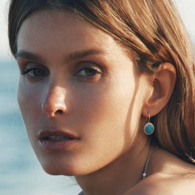 Boucles d'Oreilles Pendantes Elyndra en Argent 925, Oxydes de Zirconium & Pierres bleues - H2337-405-17 - Thomas Sabo