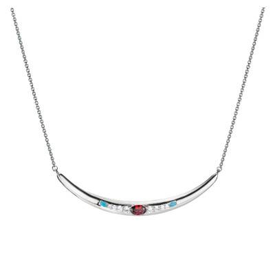 925 Silver Elyndra Necklace, Zirconium Oxides & Stones, Adjustable 40 cm Length - KE2330-166-7 - Thomas Sabo