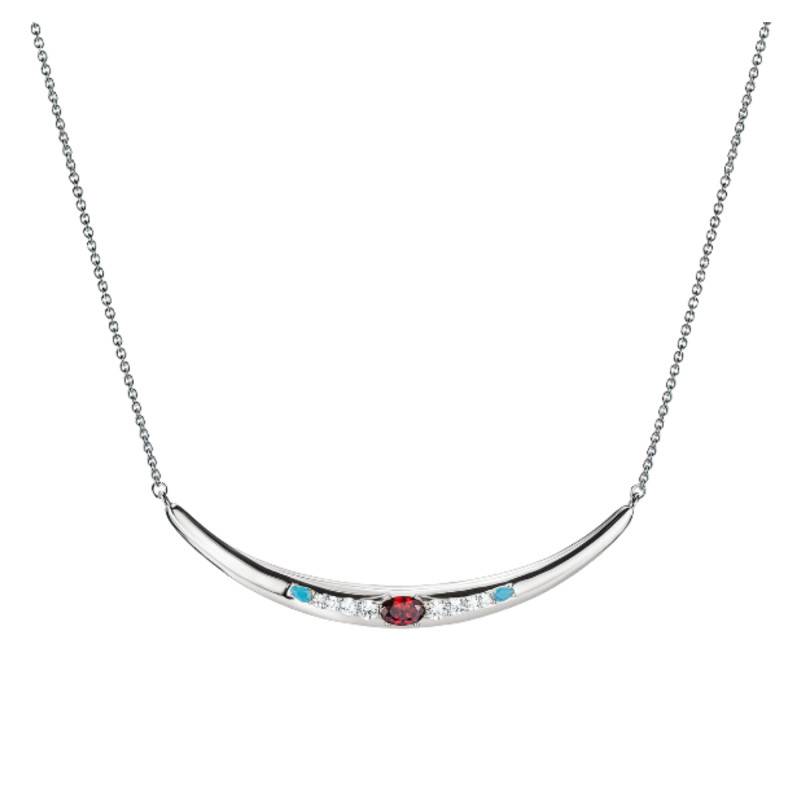 925 Silver Elyndra Necklace, Zirconium Oxides & Stones, Adjustable 40 cm Length - KE2330-166-7 - Thomas Sabo