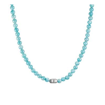 Collier Elyndra en Argent 925, Oxyde de Zirconium & Amazonites - Longueur 55 cm - KE2335-643-17 - Thomas Sabo