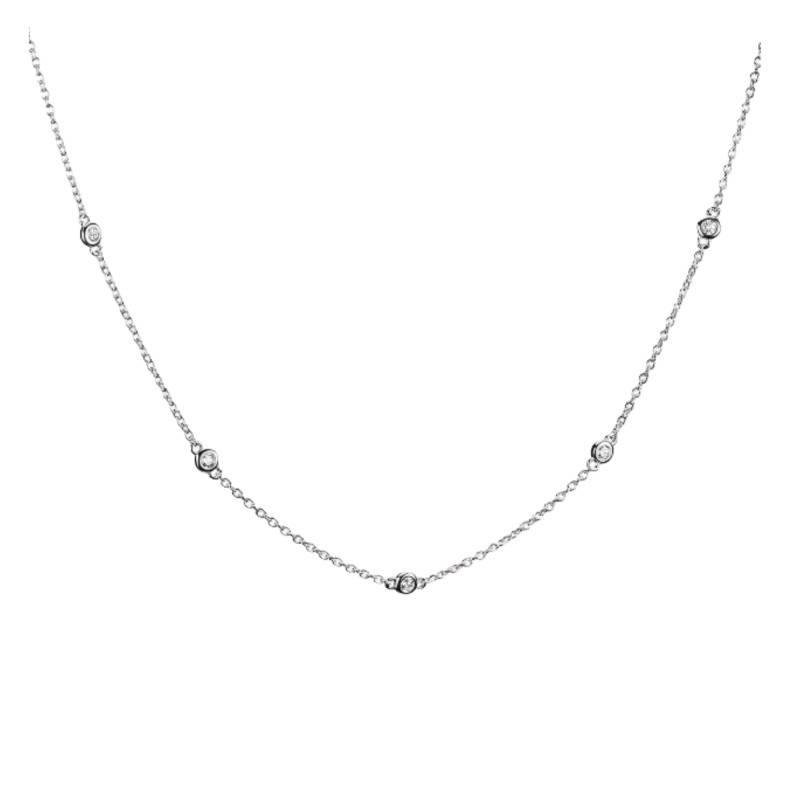 Elyndra 925/1000 Sterling Silver & Zirconia Chain Necklace, Adjustable Length 45 or 70 cm - KE2340-051-14 - Thomas Sabo