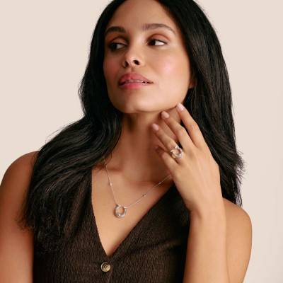 Elyndra Horseshoe 925 Silver & Zirconia Oxides Ring - TR2509-643-14 - Thomas Sabo