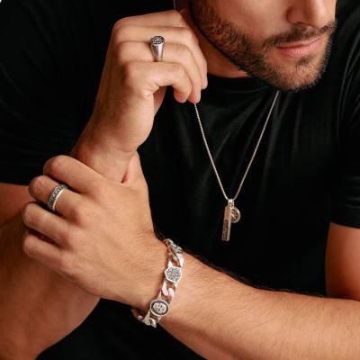 925 Silver & Zirconia Skull Bracelet, Length 19 or 21 cm - A2218-643-11 - Thomas Sabo