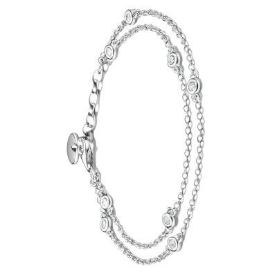 Elyndra 925/1000 Sterling Silver & Zirconia Chain Bracelet, Adjustable Length 16.00 cm - A2216-051-14 - Thomas Sabo