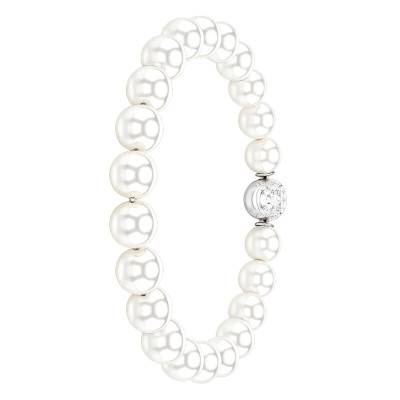 Matrix Crystal Pearl Bracelet, Length 16.5 to 20 cm - 5747747 - Swarovski