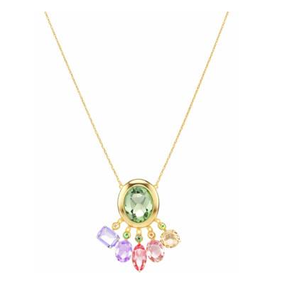 Gema Pendant Necklace, Length 42 to 52 cm - 5741587 - Swarovski