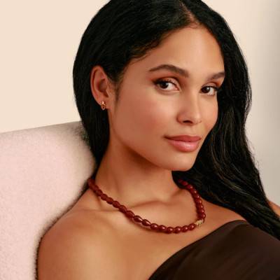 Boucles d'Oreilles Puces Elyndra Plaqué Or Jaune 750 & Oxydes - H2333-414-10 - Thomas Sabo