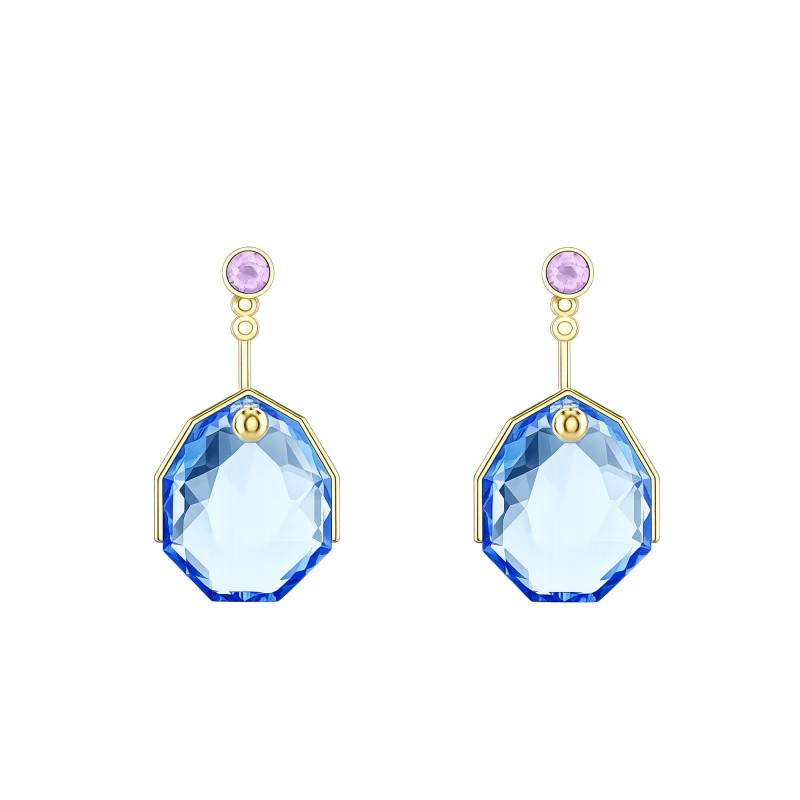 Blue Transformable Gema Earrings - 5737449 - Swarovski