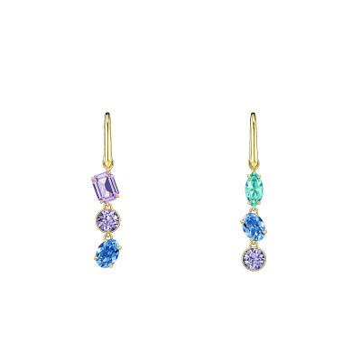 Boucles d'Oreilles Pendantes Asymétriques Gema - 5747917 - Swarovski