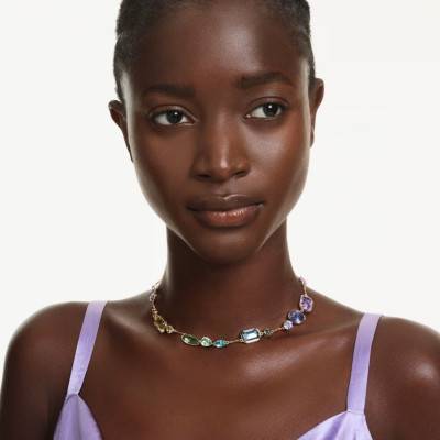 Gema Multicolor Necklace, Length 38 to 45 cm - 5741584 - Swarovski