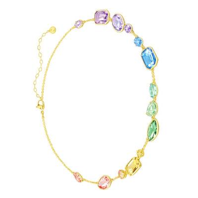 Gema Multicolor Necklace, Length 38 to 45 cm - 5741584 - Swarovski