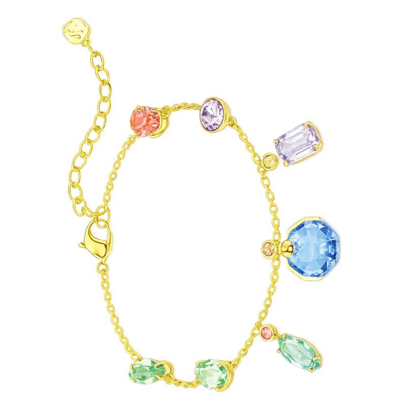 Gema Multicolor Dangling Crystal Bracelet, Length 15.5 to 20 cm - 5737442 - Swarovski