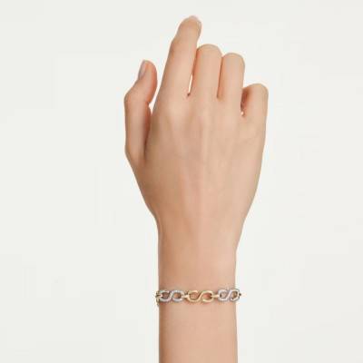 Bicolor Dextera Bracelet, Length 17 to 20 cm - 5741792 - Swarovski