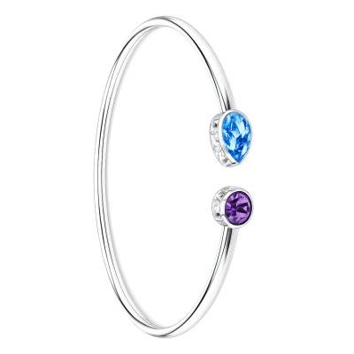 Chroma Open Bangle, Length 16 cm - 5741780 - Swarovski