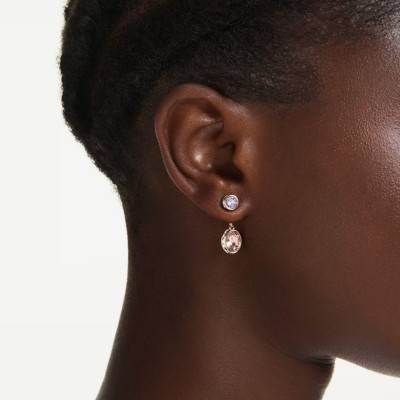 Rose Chroma Drop Earrings - 5738478 - Swarovski