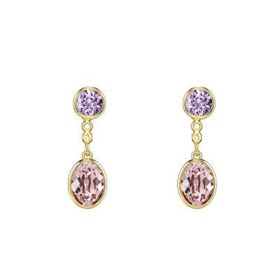 Rose Chroma Drop Earrings - 5738478 - Swarovski