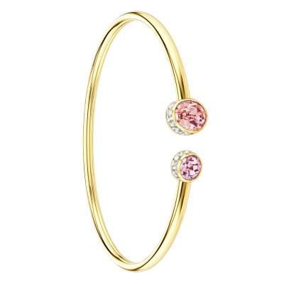 Rose Chroma Open Bangle Bracelet, Length 16 cm - 5738475 - Swarovski