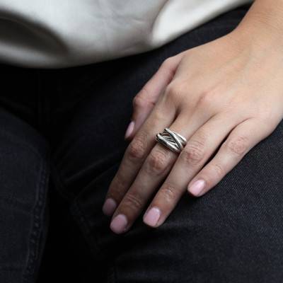 925 Silver 5-Band Ring - Artemis
