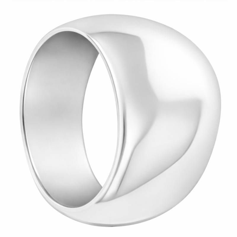 925 Silver Dome Signet Ring - Artemis