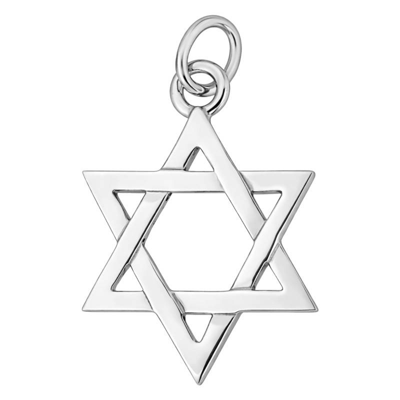 Large 925 Silver Star of David Pendant - Artemis