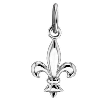 Pendentif Fleur de Lys Bombée en Argent 925 - Artemis