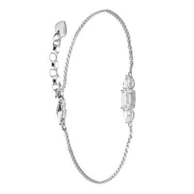 925 Sterling Silver & Zirconia Bold Bracelet, Adjustable Length 16 cm - A2221-051-14-L19V - Thomas Sabo