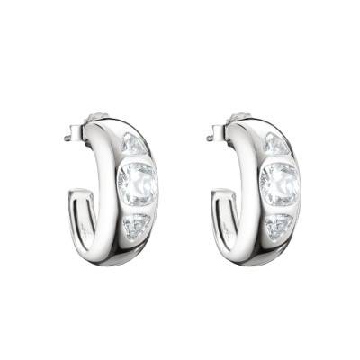 Bold Hoop Earrings 925 Silver & Cubic Zirconia - CR759-051-14 - Thomas Sabo