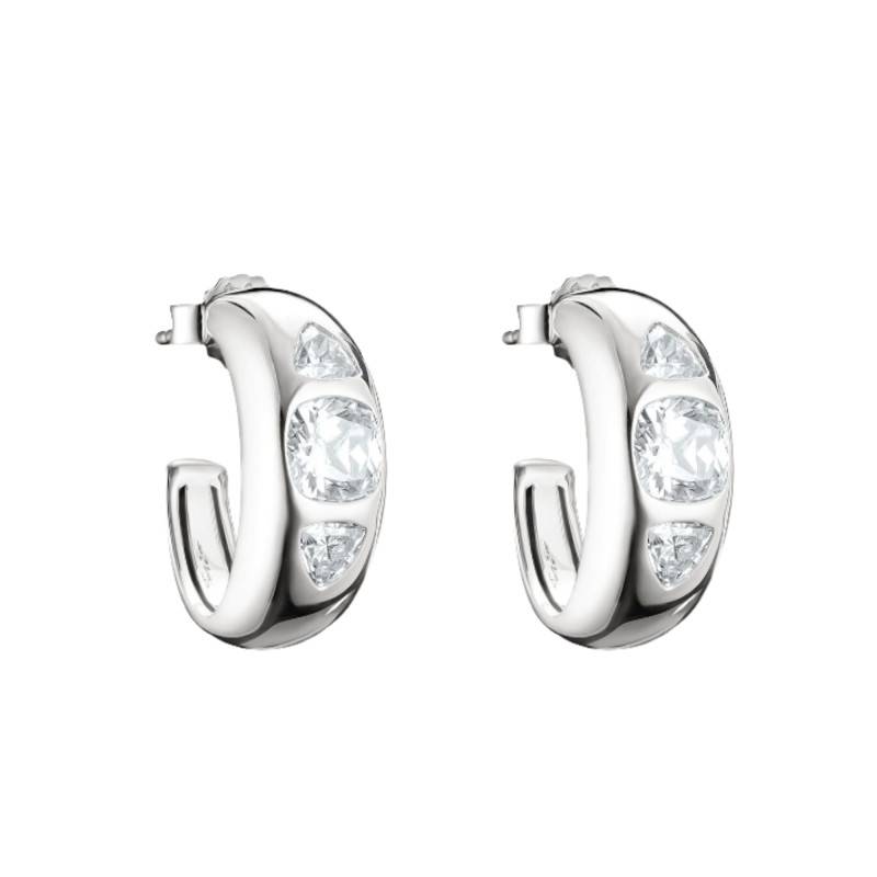 Bold Hoop Earrings 925 Silver & Cubic Zirconia - CR759-051-14 - Thomas Sabo