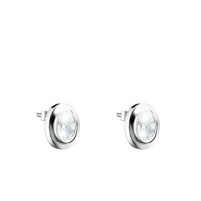 925 Sterling Silver & Zirconia Bold Stud Earrings - H2342-051-14 - Thomas Sabo