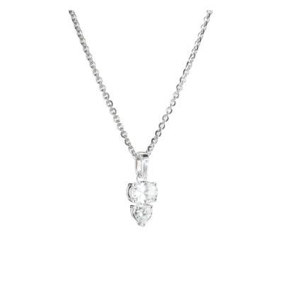 925 Sterling Silver & Zirconia Bold Chain Necklace, Adjustable Length 40 cm - KE2363-051-14-L45V - Thomas Sabo