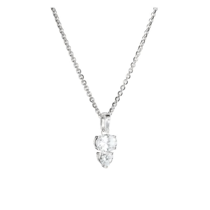 925 Sterling Silver & Zirconia Bold Chain Necklace, Adjustable Length 40 cm - KE2363-051-14-L45V - Thomas Sabo