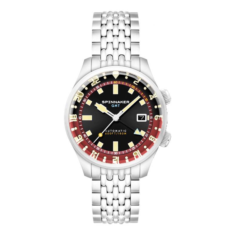 Montre Bradner GMT Automatic Sombre Red SP-5121-11 - Spinnaker