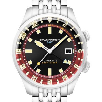 Montre Bradner GMT Automatic Sombre Red SP-5121-11 - Spinnaker