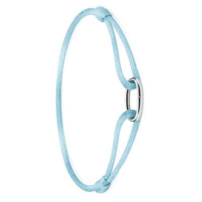 Turquoise Textile Connect Adjustable 925 Silver Bracelet - C1210-001-17-L24V - Thomas Sabo