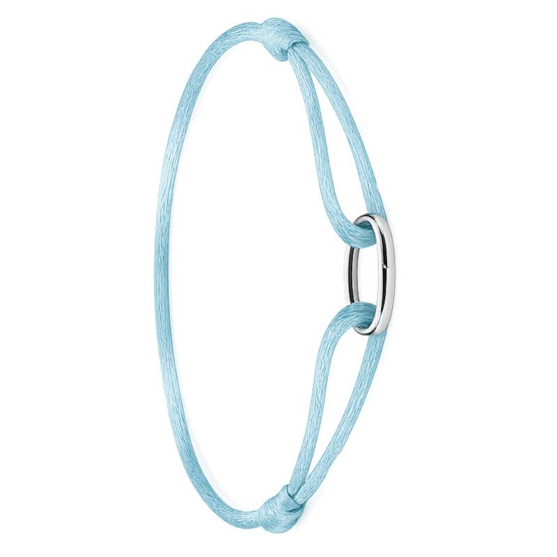Turquoise Textile Connect Adjustable 925 Silver Bracelet - C1210-001-17-L24V - Thomas Sabo