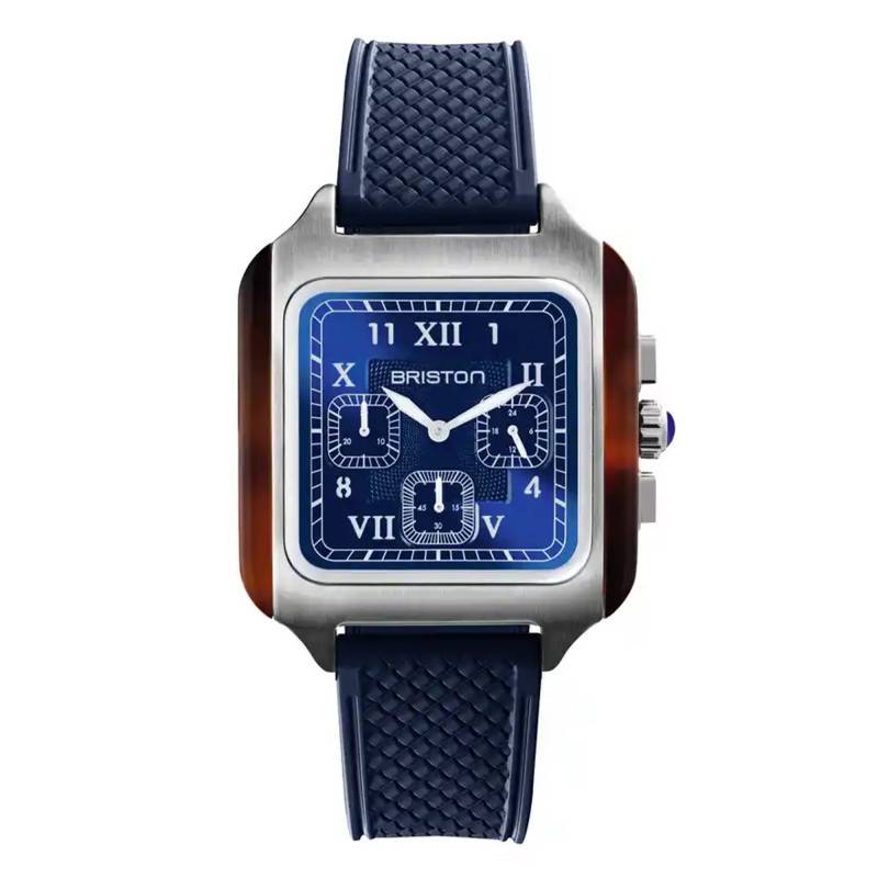 Montre Streamliner Kennedy Big Square Chrono Quartz 261838.SA.T.9.FNB - Briston