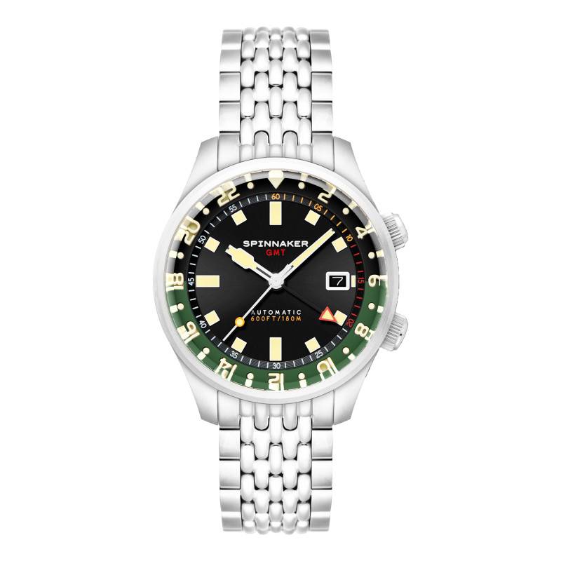 Montre Bradner GMT Automatic Gravel Black SP-5121-44 - Spinnaker